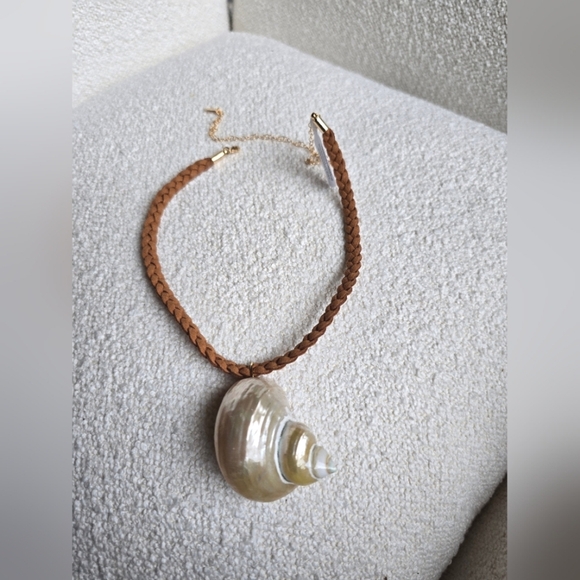 NWT! Free People × Serafina, Sara Choker, Neutral Tan, $38 - Picture 7 of 8